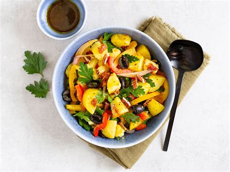 Griechischer Kartoffelsalat mit getrockneten Tomaten Rezept