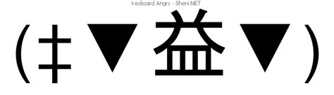 Keyboard Angry Text Emoticon Free Text And Ascii Emoticons
