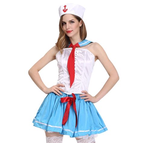 Female Sexy Uniform Costumes Set Navy Sailors Cosplay Lingerie Suit Erotic Performance Clothing