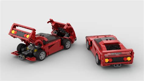Lego Moc Ferrari F40 By Alexqwerty Rebrickable Build With Lego
