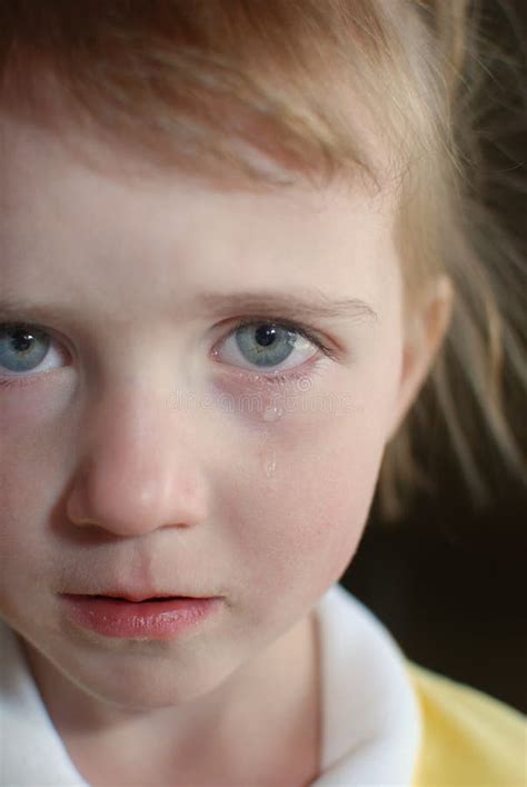 Little Girl Crying With Tears Stock Photo Image Of Little Eyes 14465682