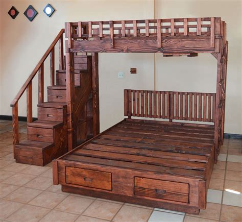 What is optional, and also crucial, is the thickness of our mattresses for bunk beds are perfectly fine to give you the most comfort while keeping the weight low and clearance high. The Stairway Wooden Bunk Beds - Forever Redwood