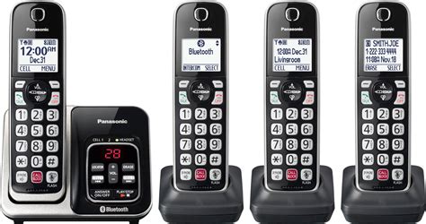 panasonic kx tgd864s link2cell dect 6 0 expandable cordless phone system with digital