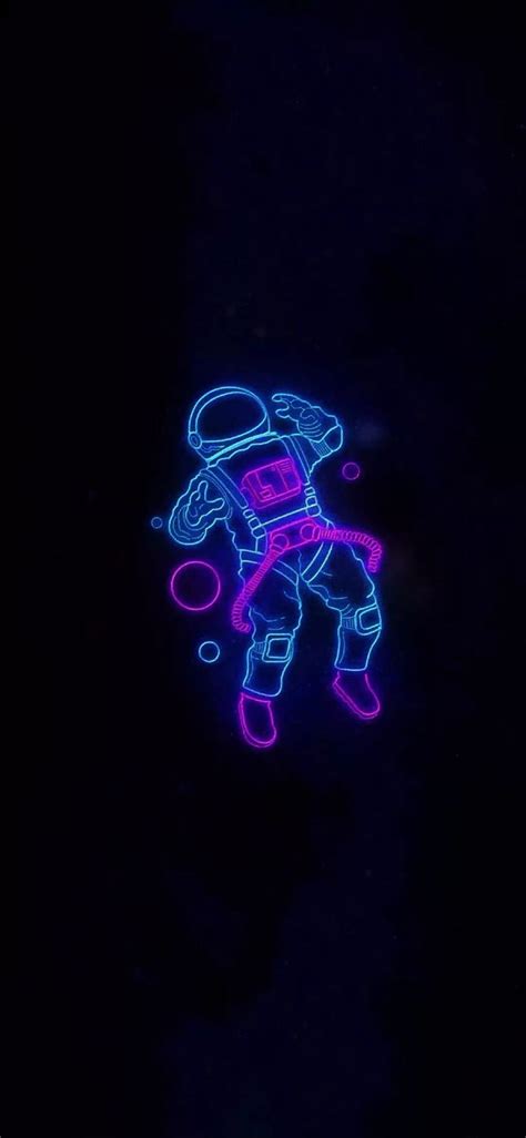 Neon Astronaut By Karabanka Neon Spaceman Hd Phone Wallpaper Pxfuel