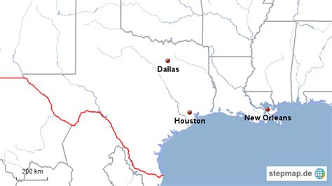Stepmap Rundreise Texas And Louisiana Landkarte Für Usa