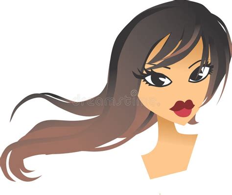 Lady Head Clip Art Stock Vector Illustration Of Portrait 2287957