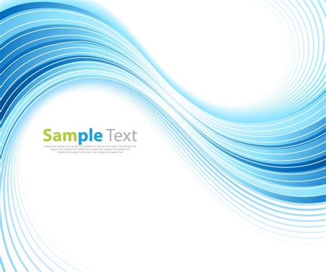Abstract Blue Wave Background Vector Illustration Free Vector