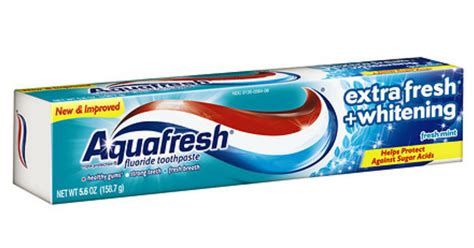 Aquafresh Toothpaste Only 017 At Walmart Reg 167 Daily Deals