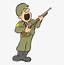 Soldier Silhouette Clip Art  American Clipart HD Png Download