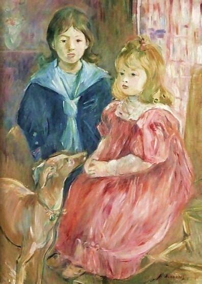 Berthe Morisot The Children Of Gabriel Thomas With Whippet 1894