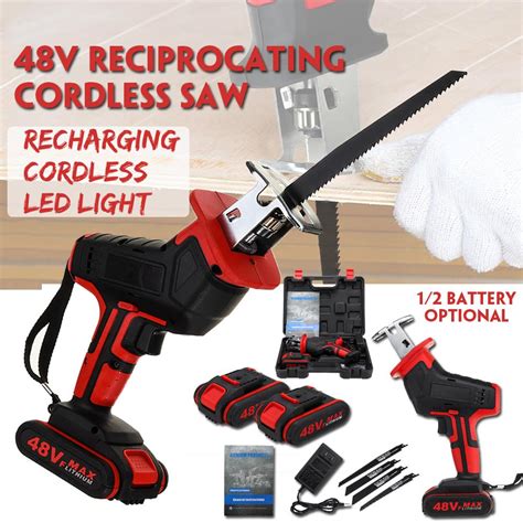 Electric Cordless Drill Reciprocating Saw Cutter Metal Wood Cutting
