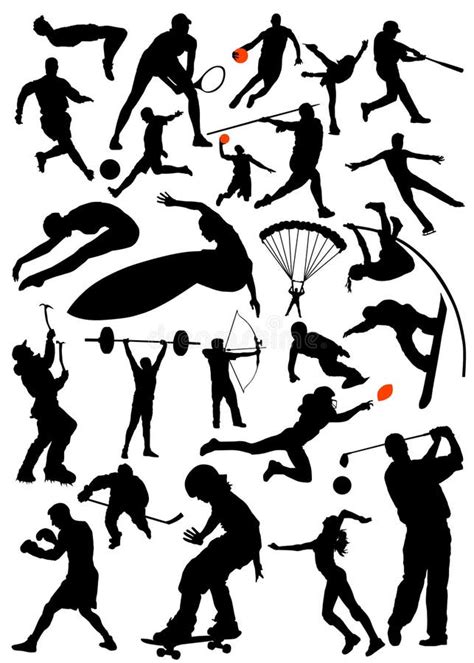 Collection Of Sports Vector Stock Vector Illustration Of Archer Golf