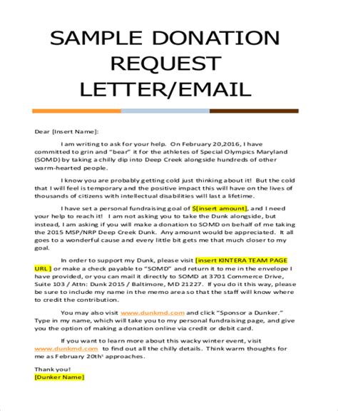 Sample Letter Asking For Food Donations For Church