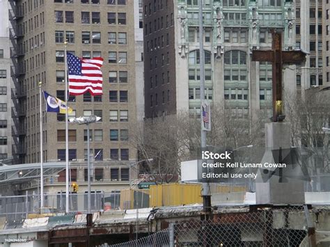 Cross At Ground Zero Nyc 2003 Stock Photo Download Image Now 2003