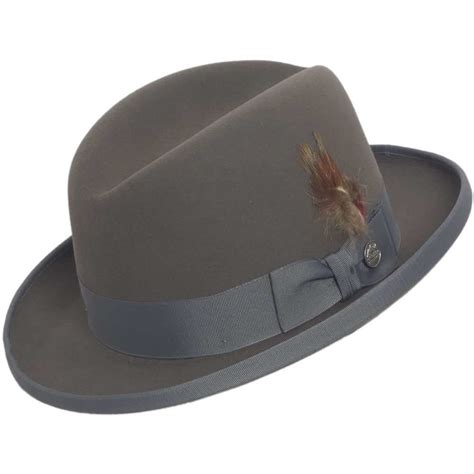 Stetson Fur Felt Homburg Hat Mens Hats Fashion Hats For Men Hats
