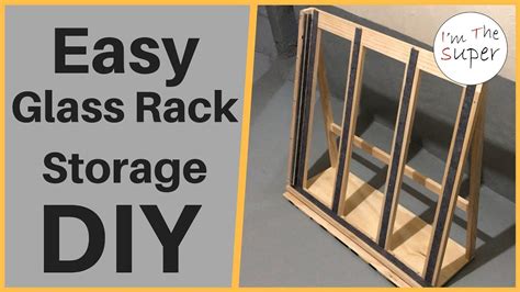 How To Make Glass Rack Storage Youtube