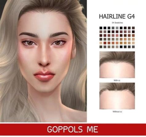 Gpme Gold Hairline G4 By Goppols Me For The Sims 4 Spring4sims Sims