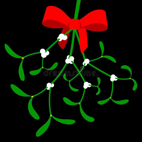 Mistletoe иллюстрация штока иллюстрации насчитывающей предмет 61755402