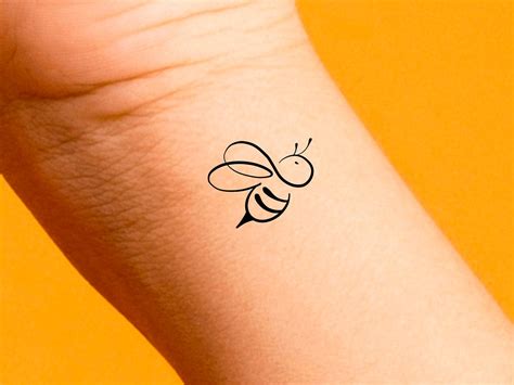 Cute Bee Tattoo