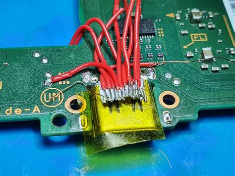 Nintendo Switch Repairing Damaged Or Lifted Pads On Usb C Port 15