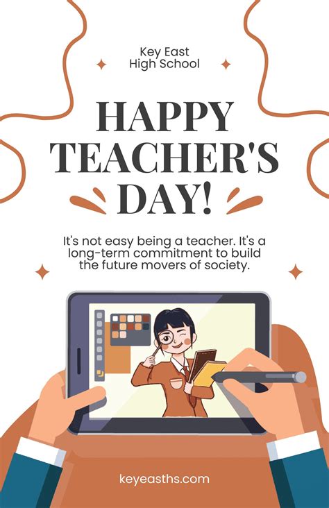 Animated Teachers Day Poster Template In Psd Illustrator Word Publisher Download