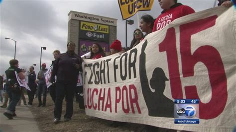 Hundreds Protest For Higher Minimum Wages Union Rights Abc7 Chicago