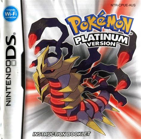 Pokémon Platinum Version Cover Or Packaging Material Mobygames
