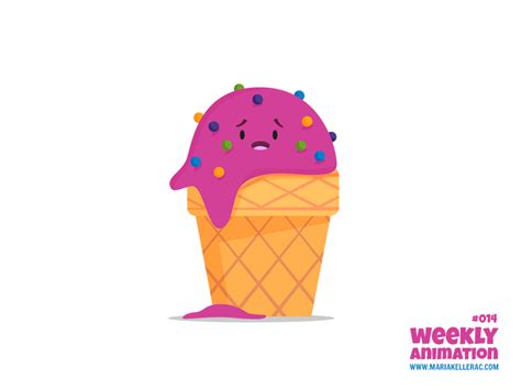 Melting Ice Cream Motion Design Animation Melting Ice Cream Graphic