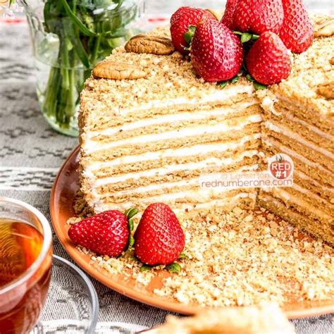 russian honey cake medovik recipe rednumberone recipe russian honey cake honey cake