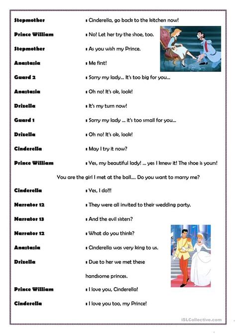Cinderella English Esl Worksheets For Distance Learning And Physical