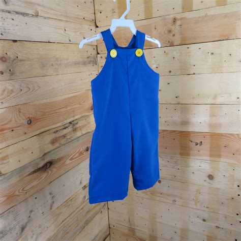 Mario Bro Overalls Mario And Luigi Outfit Mario And Luigi Etsy