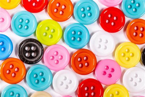 Buttons Of Different Colors On White Background Creative Commons Bilder