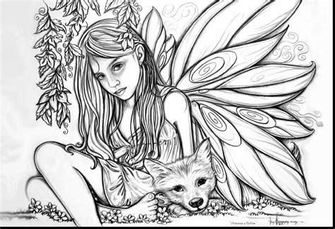 Free printable flowers coloring pages for adults. Coloring Page ~ Fairy Coloring Pages For Adults Free ...