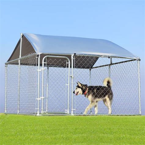 These fences are made from galvanized steel, which is weather proof and durable. Chain Link Dog Kennels - Professional Kennel Factory in ...