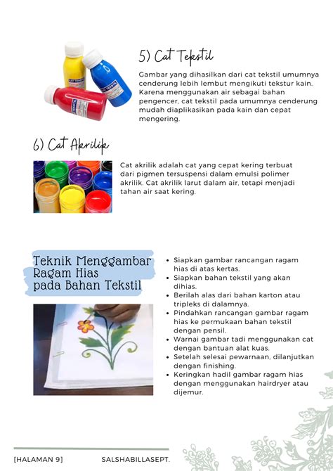 BAB 9 – Menerapkan Ragam Hias pada Bahan Tekstil – Salshabillasept