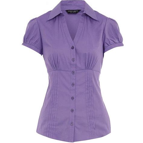 Lilac Pintuck Shirt 40 Pln Liked On Polyvore Featuring Tops Shirts