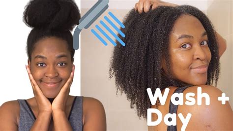 My Simple 4c Wash Day Routine Youtube
