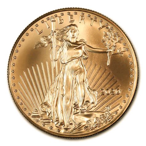 2020 American Gold Eagle 1 Oz Uncirculated Golden Eagle Coins