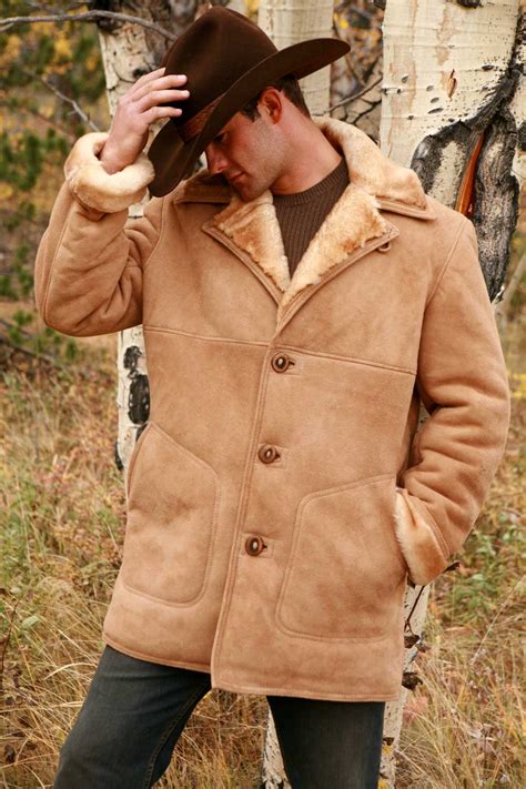 Mens Sheepskin Jacket Custom Shearling Coatthe Sheepherder