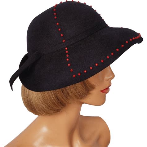 Vintage 1940s Stetson Womens Felt Hat Ladies Size S M Vintage