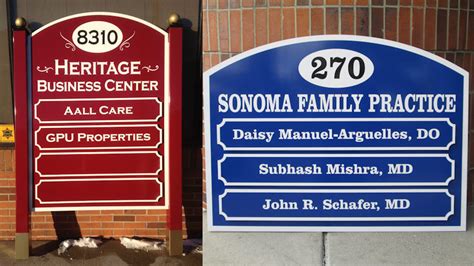 Multi Tenant Panel Signs Changeable Tenant Signs