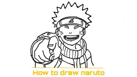 How To Draw Naruto Simple Step By Step Drawing Easiest Way To Draw