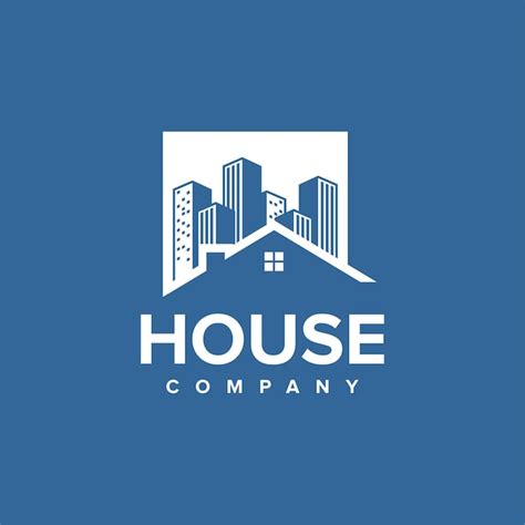 Premium Vector House Logo Design With Buildings