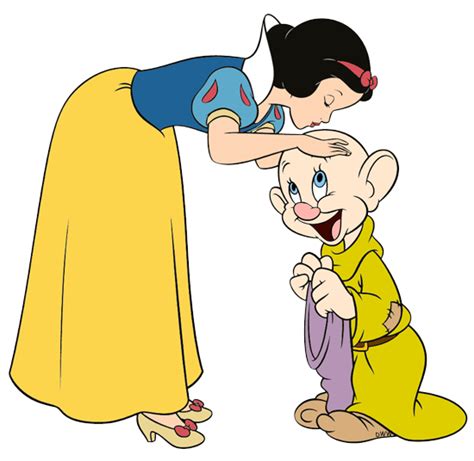 Clip Art Of Disneys Snow White Kissing Dopey On The Head Disneyprincess Snowwhite Disney
