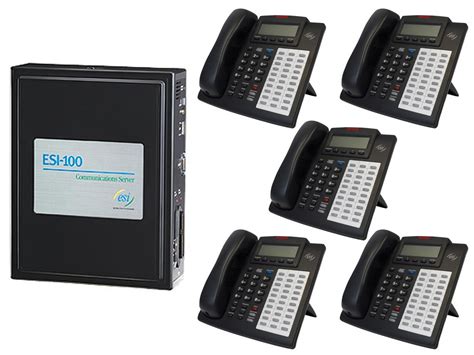 Esi Cs 100 Phone System With 48 Key H Dfp Phones Bundle