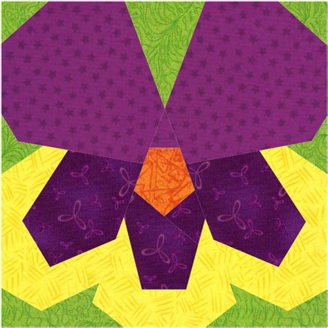 Maybe you would like to learn more about one of these? Pansy - a free paper piecing pattern | Piece By Number