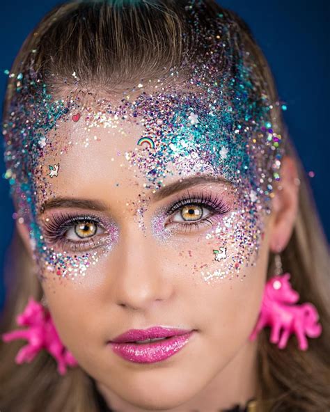 By Go Get Glitter Festival Make Up Glitzer Kreatives Makeup Karneval