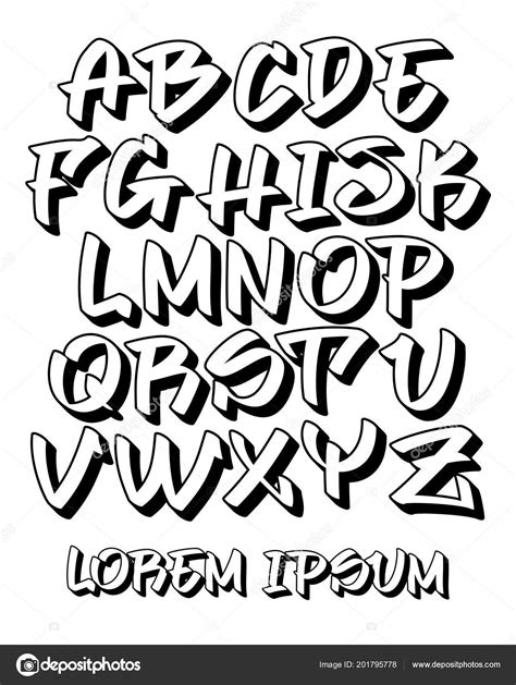 Letras Burbuja Graffiti Graffiti Letters Alphabet Bubble Font Keyriskey