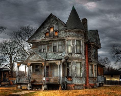 Houses Haunted House Spooky Sky Dark Old Trees Free Download Wallpaper