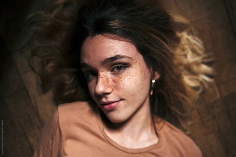 Freckled Young Teen By Stocksy Contributor Lucas Ottone Stocksy